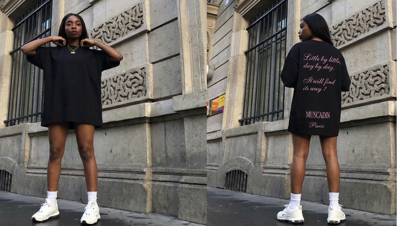 Muscadin Back text T-shirt