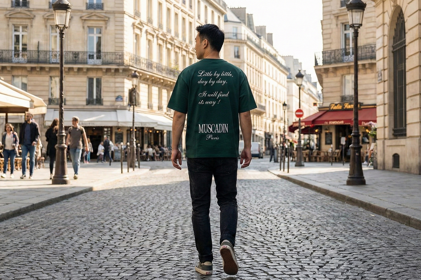 Muscadin Back text T-shirt